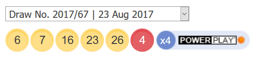 23 rugpjūčio 2017 Powerball loterijos rezultatai 700 milijonų jackpota