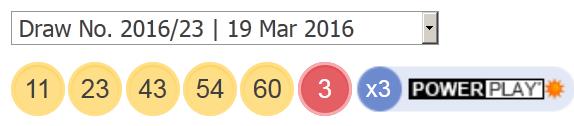 Power tänapäeva loto numbrid: 19 märts 2016