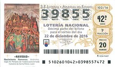 osta kupong Hispaania christmas loterii
