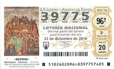 pagbili kupon para sa mga Espanyol pasko lottery