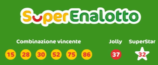 Italiensk lotteri Superenalotto-resultater for torsdag 25. mars 2021