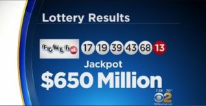 Lassen Sie uns Powerball Lotterie 650 Millionen Dollar Jackpot spielen